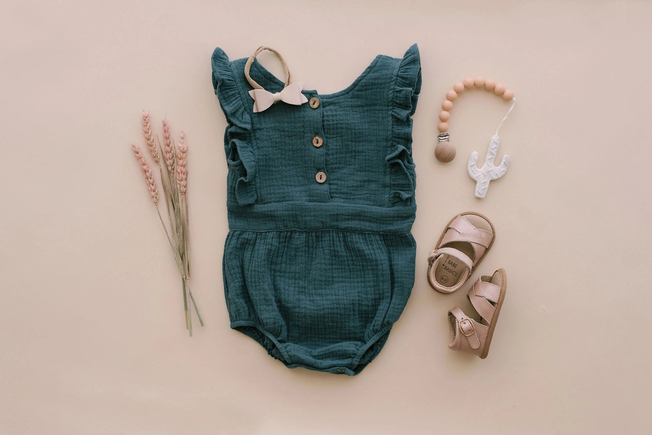 Flutter Ruffle Cotton Romper