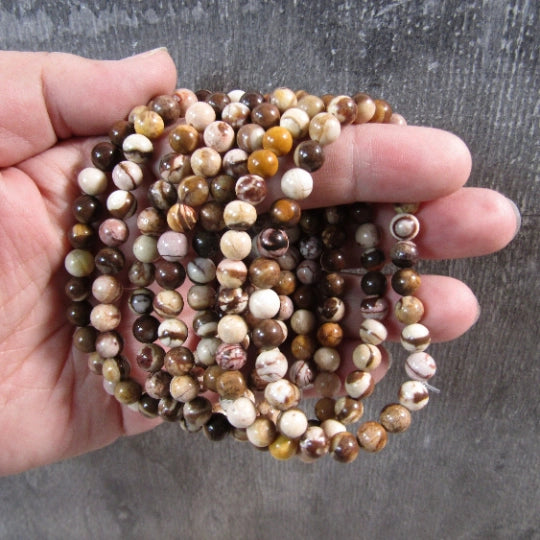 Gemstone 6 mm Round Bracelets