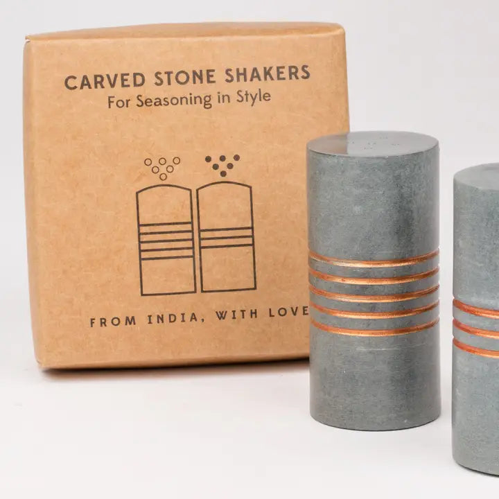 Salt and Pepper Stone Shakers