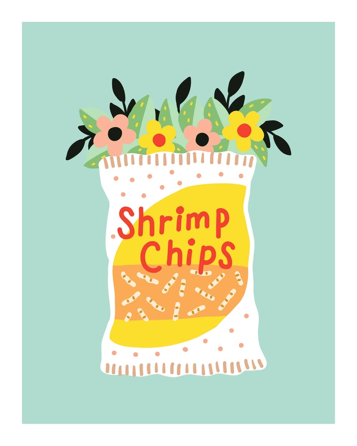 Shrimp Chips Giclee Print