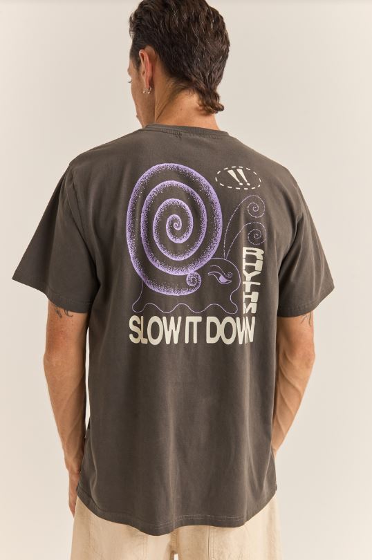 Snail Vintage SS T-Shirt Vintage Black