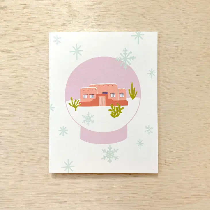 Desert Snow Globe Card