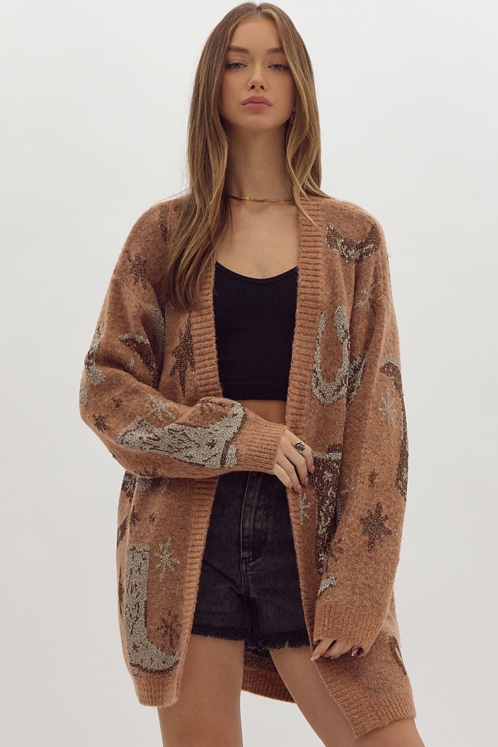 Printed Cardigan