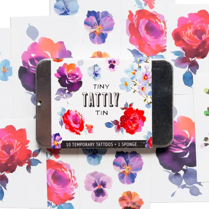 Floral Tattoo Tin