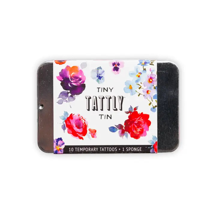 Floral Tattoo Tin