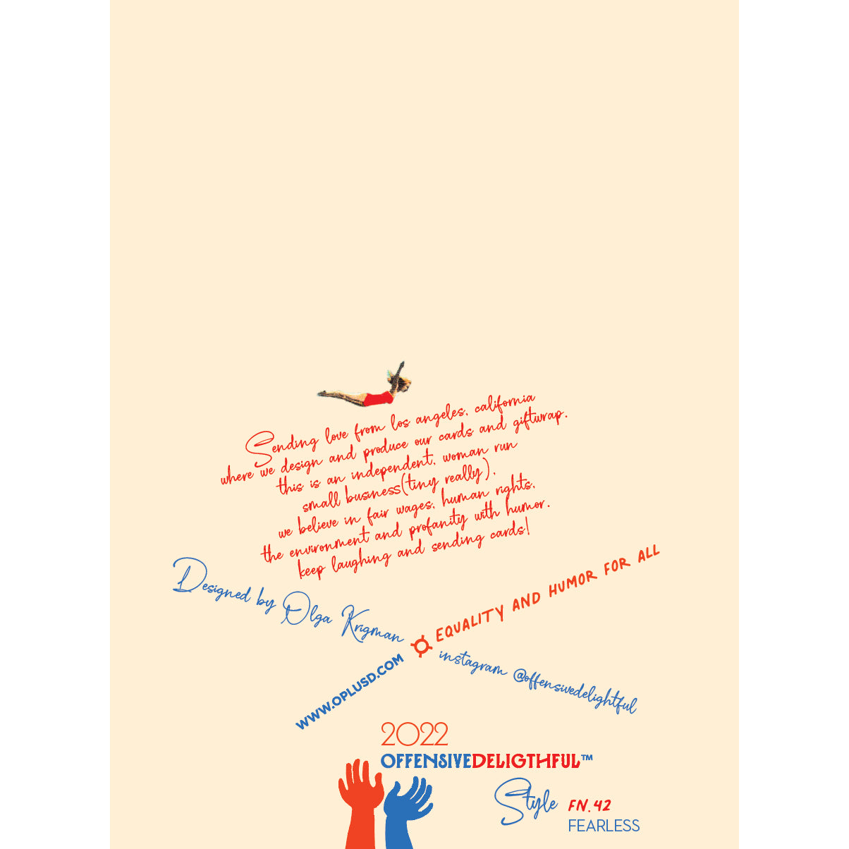 Diver Strong Fearless Card
