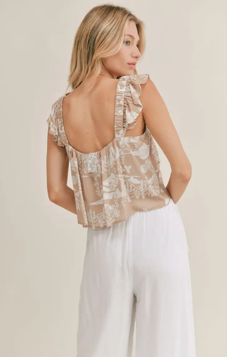 High Desert Ruffled Tank