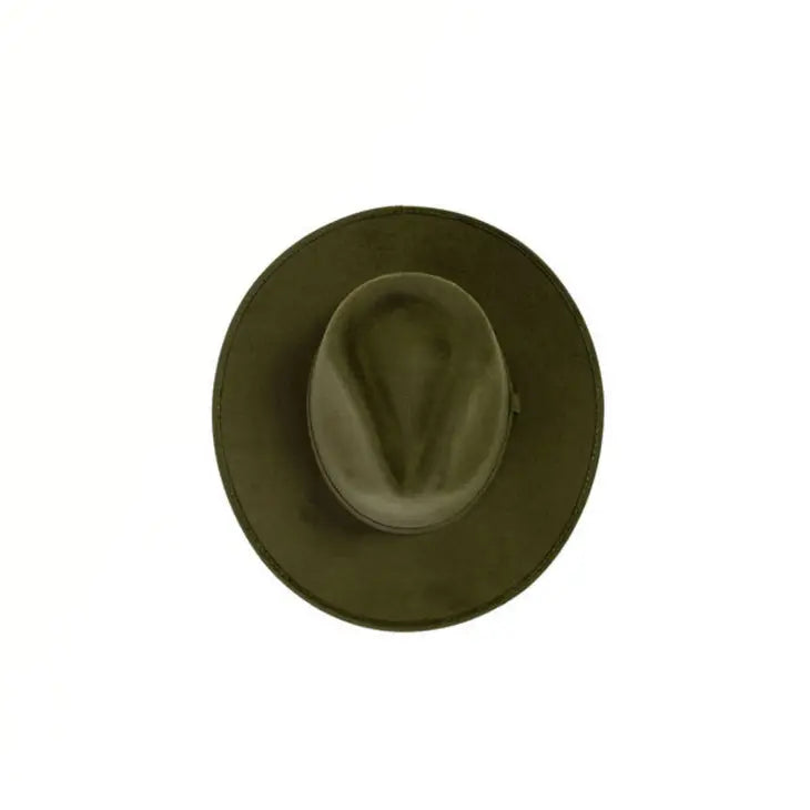 Vegan Suede Rancher Hat - Medium