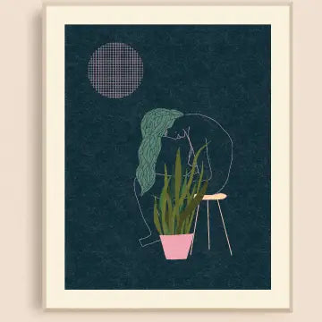 Contemplating Boredom Art Print