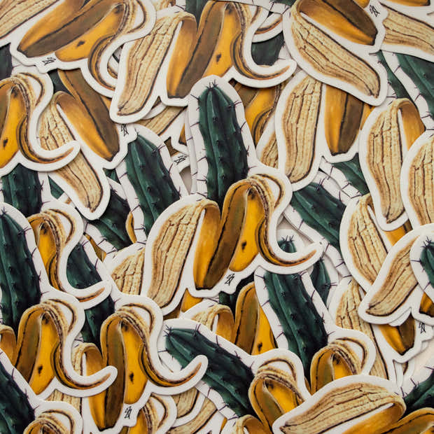 Cactus Banana Sticker – Bunky Boutique