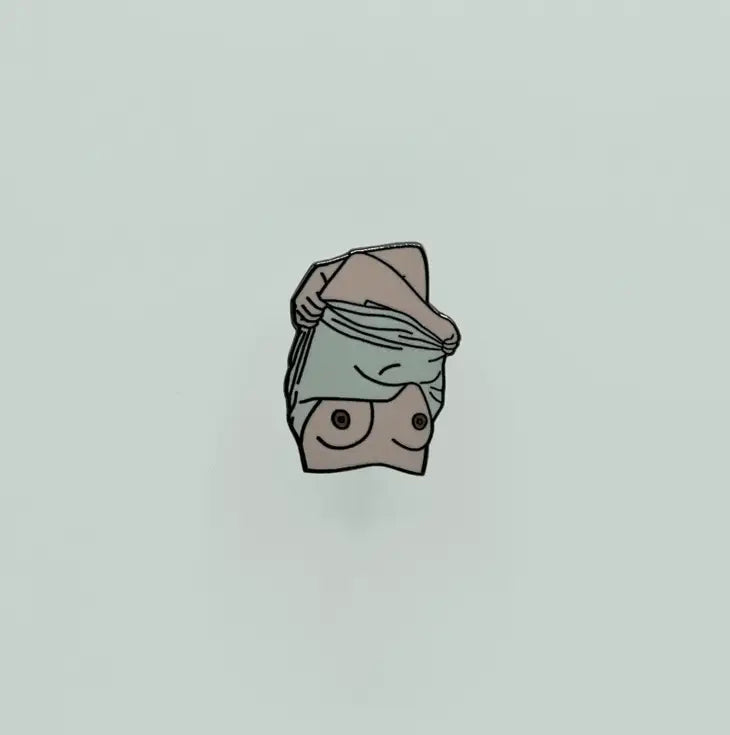Free The Nip Enamel Pin