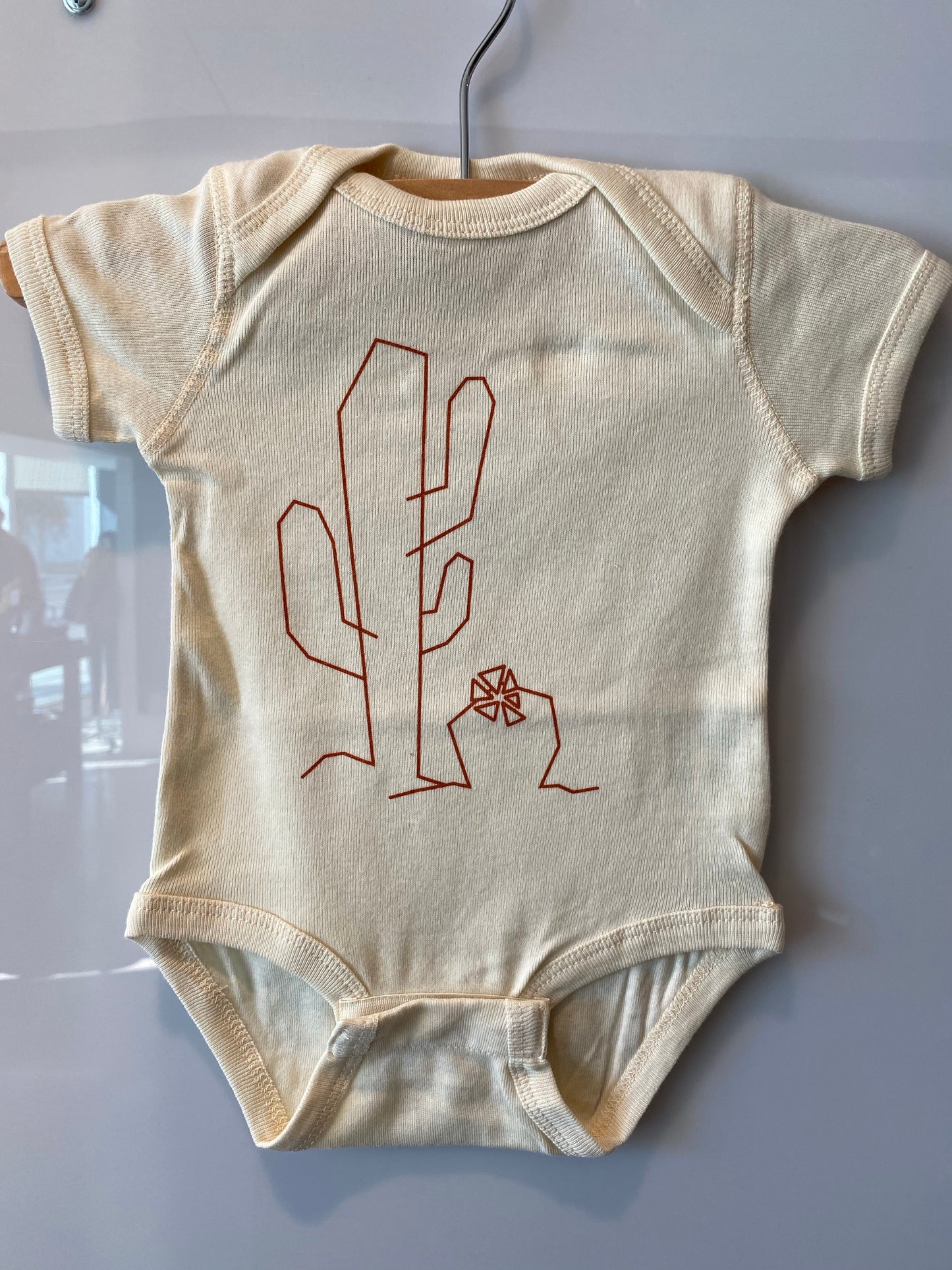 Geometric Cactus Bodysuit- Clay