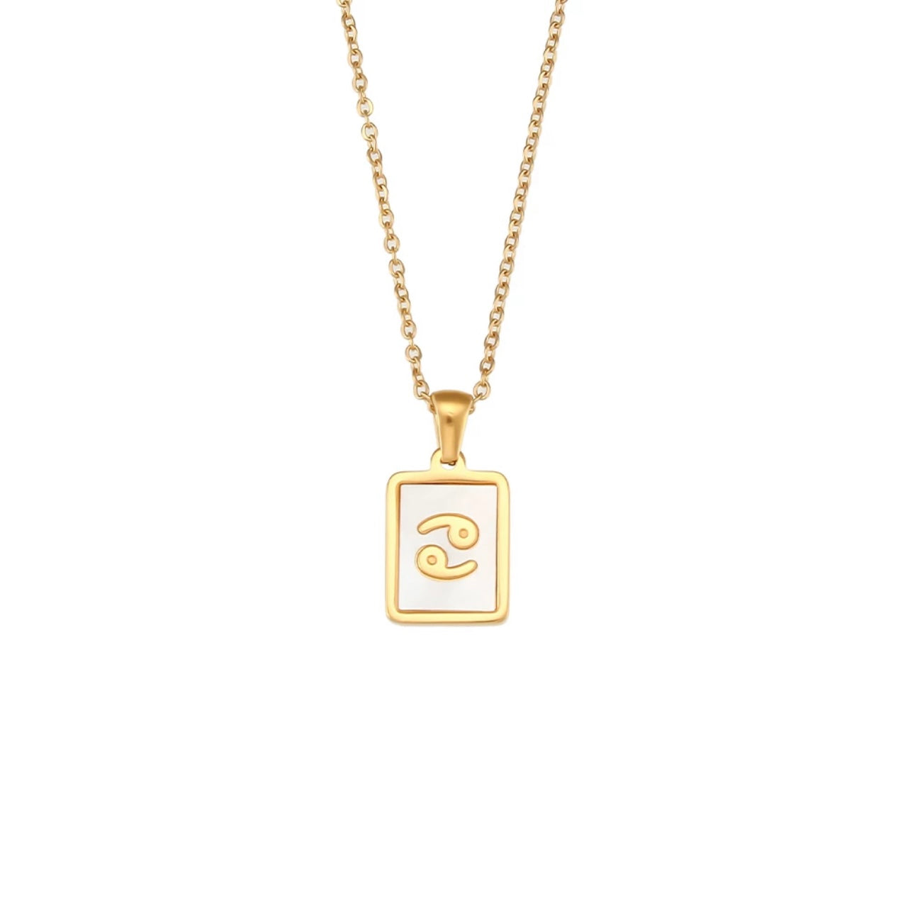 Shell Zodiac Pendant Necklace