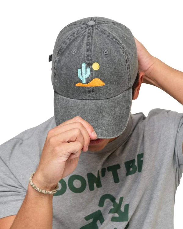 Lone Cactus Dad Hat in Faded Black