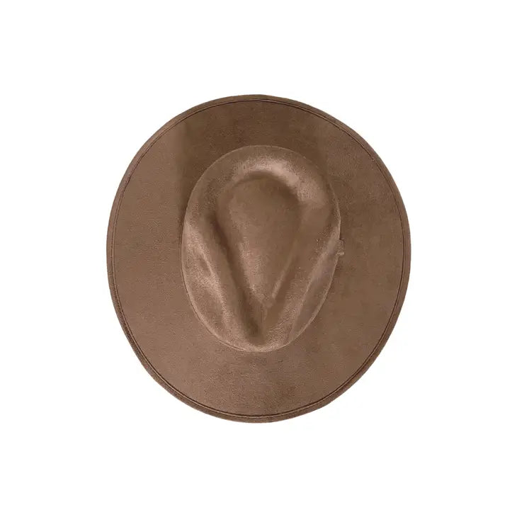 Vegan Suede Rancher Hat - Medium