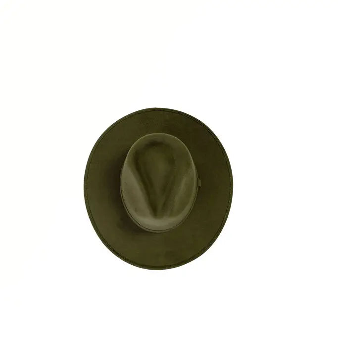 Vegan Suede Rancher Hat - Large