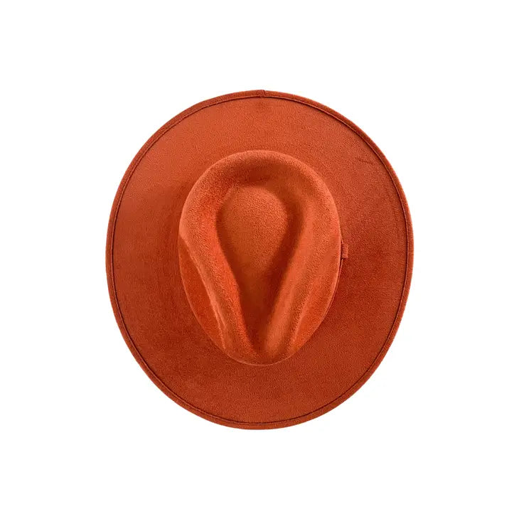 Vegan Suede Rancher Hat - Medium