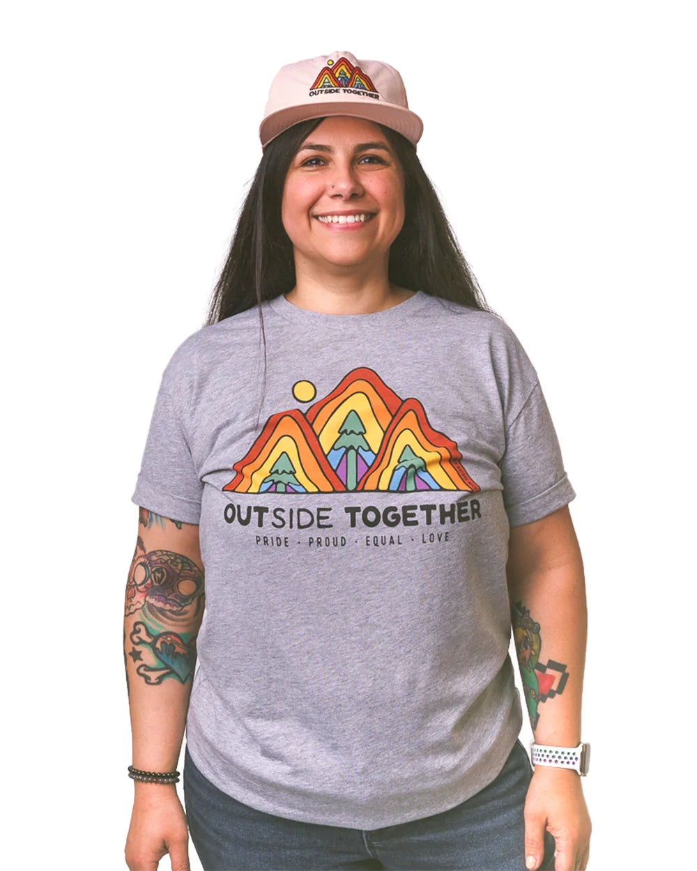 OUTside Together Unisex Tee - Grey