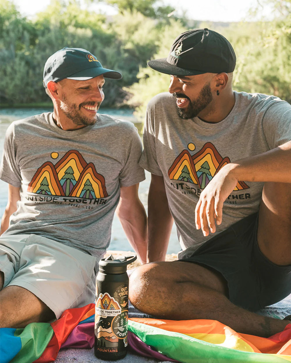 OUTside Together Unisex Tee - Grey
