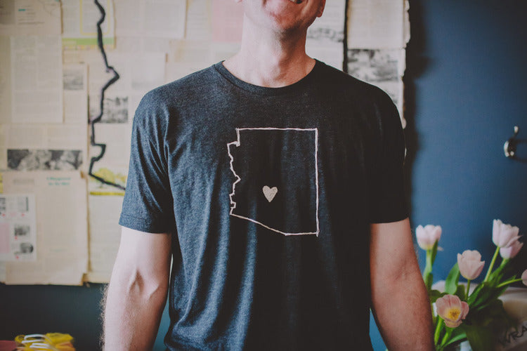 AZ Love Men's Tee, Vintage Black