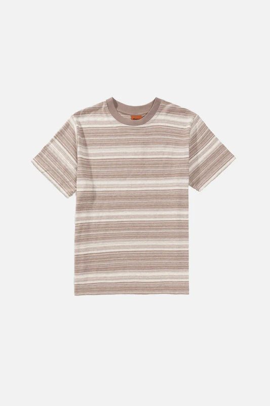 Vintage Striped SS T-Shirt - Chocolate