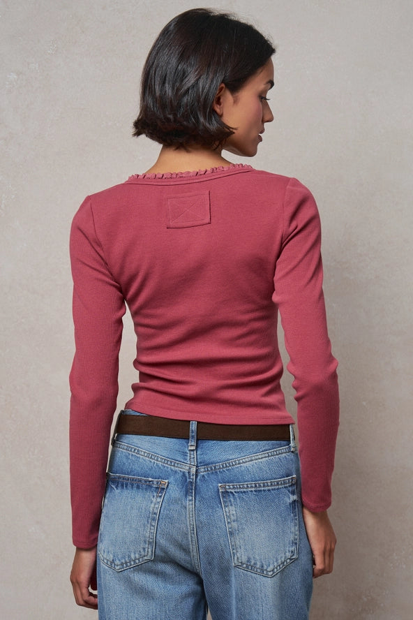 Bailey Ribbed L/S Henley