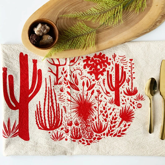 Cactus Scene Tea Towel