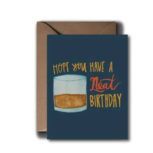 Neat Cocktail Birthday Card