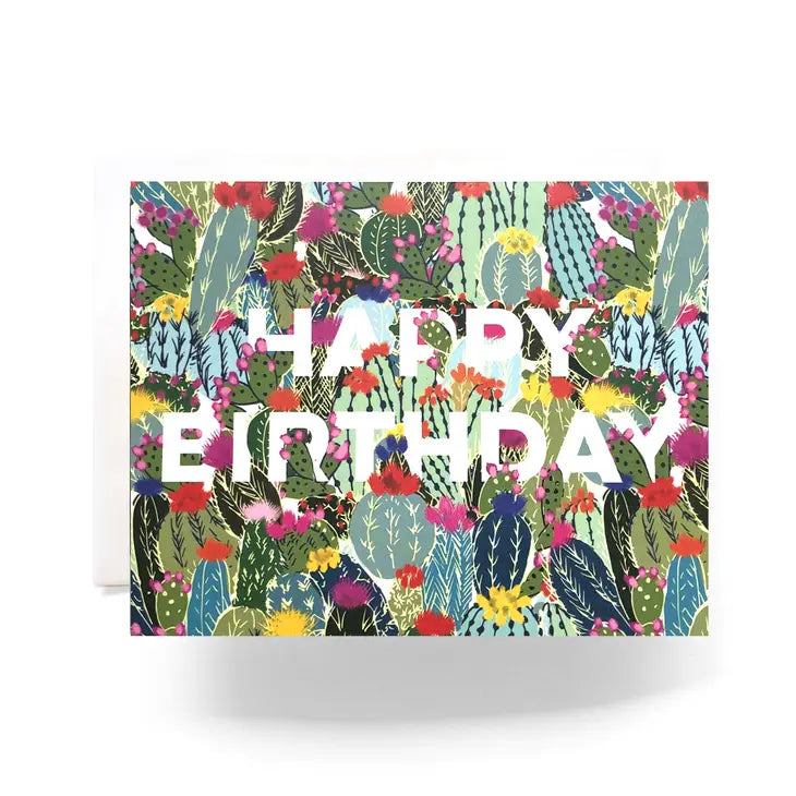 Cactus Explosion Birthday Card