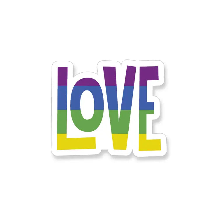 Rainbow Love sticker
