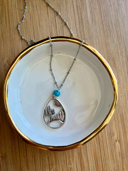 Desert Teardrop Necklace