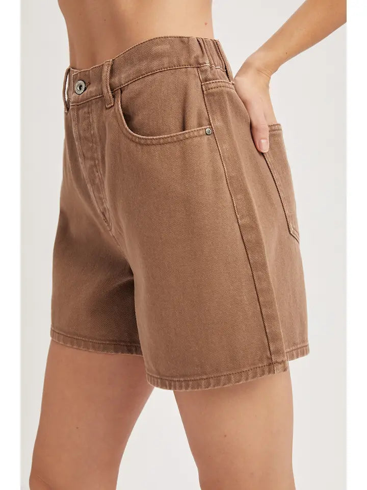 Classic Cotton Denim Shorts