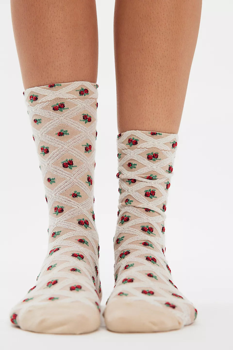 Floral Jacquard Trouser Socks