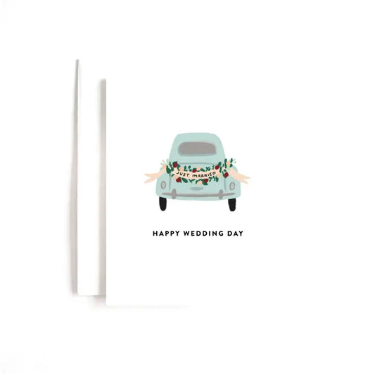 Happy Wedding Day Car Card