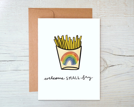 Welcome Small Fry - New Baby Card