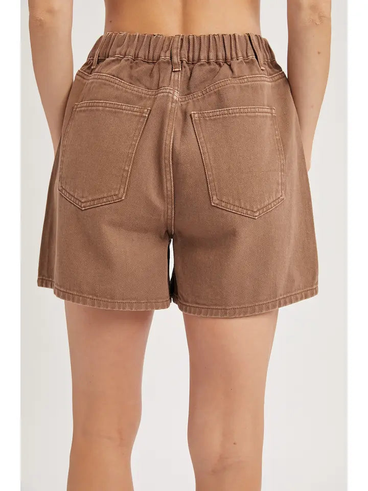 Classic Cotton Denim Shorts