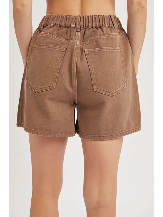 Classic Cotton Denim Shorts