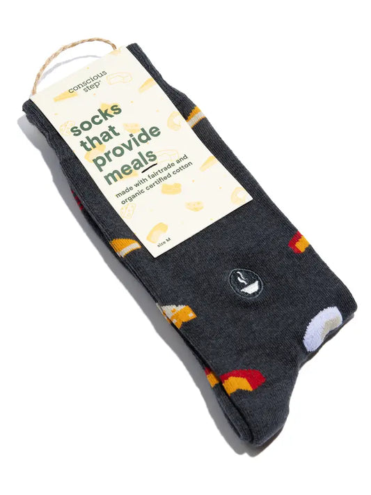 Socks That Provide Meals (Gray Cheese)
