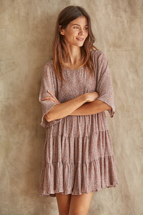 Abigail Chiffon Ruffle Dress