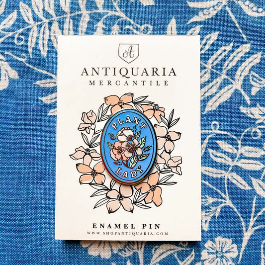 Plant Lady Flowers Enamel Pin