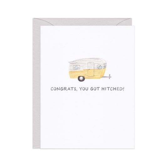 Getting Hitched Wedding Card