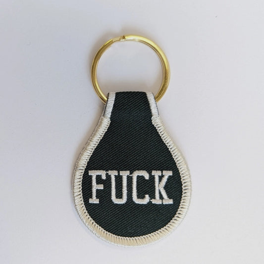 F*ck Embroidered Key Tag