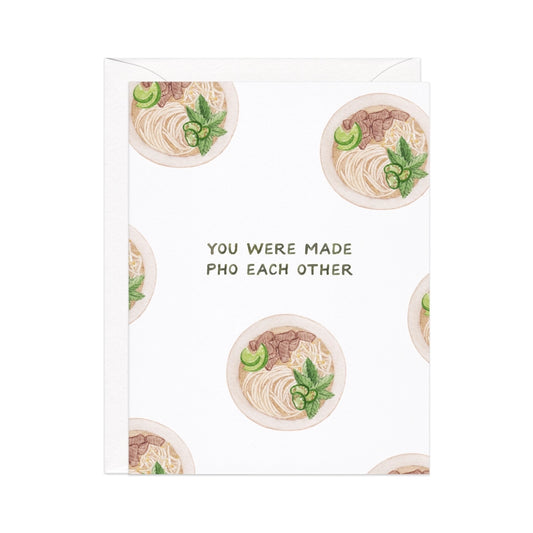 Made Pho Each Other Wedding Card