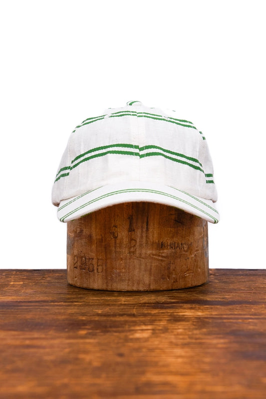 6 Panel Ny Made Ballpark Japanese Linen Stripe Cap