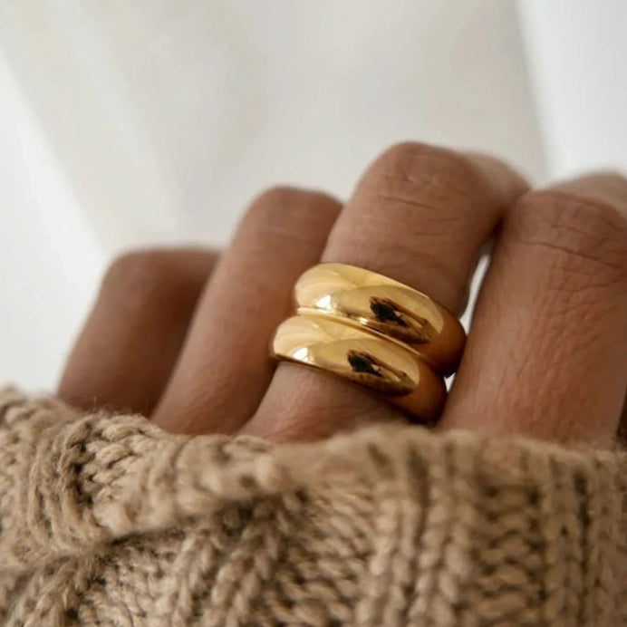 Double Cigar Band Ring