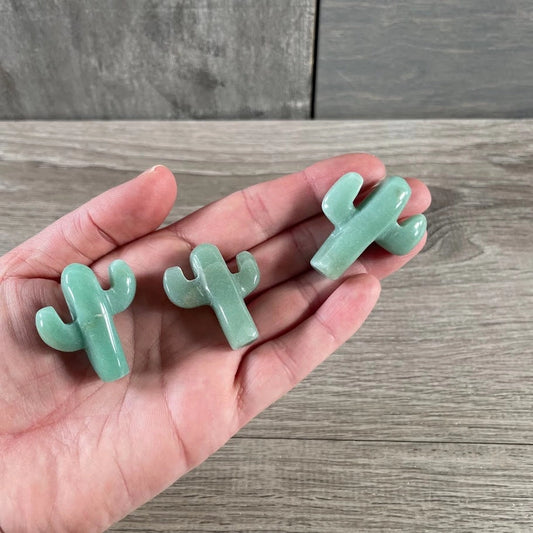 Aventurine Carved Cactus