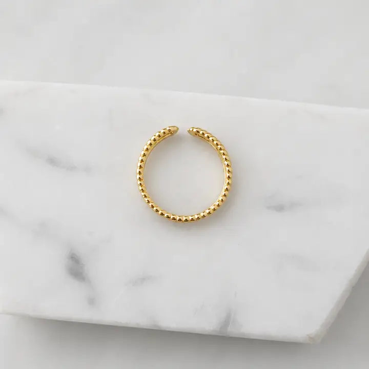 Adjustable Textured Duo Ring