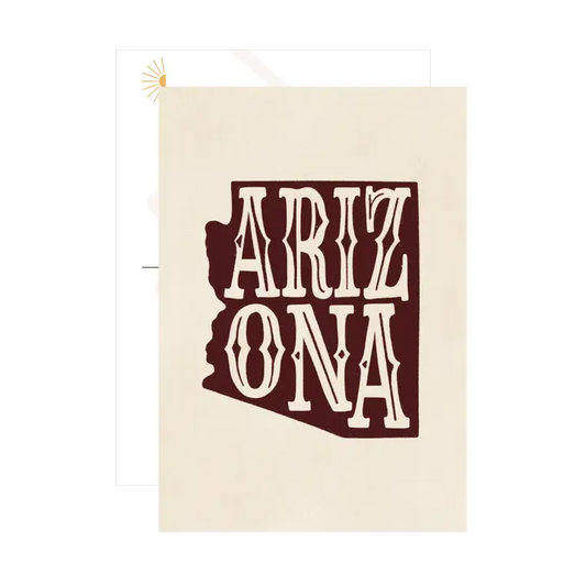 Arizona Post Card - Crimson