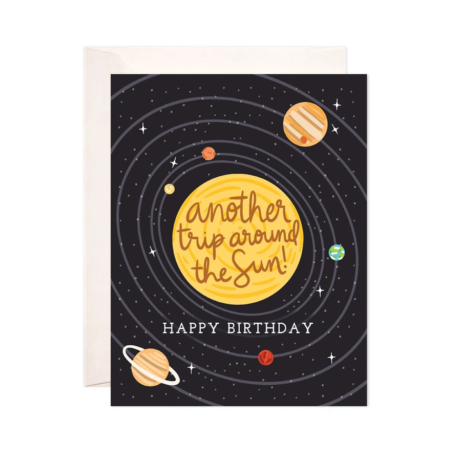 Around the Sun Greeting Card - Birthday Card