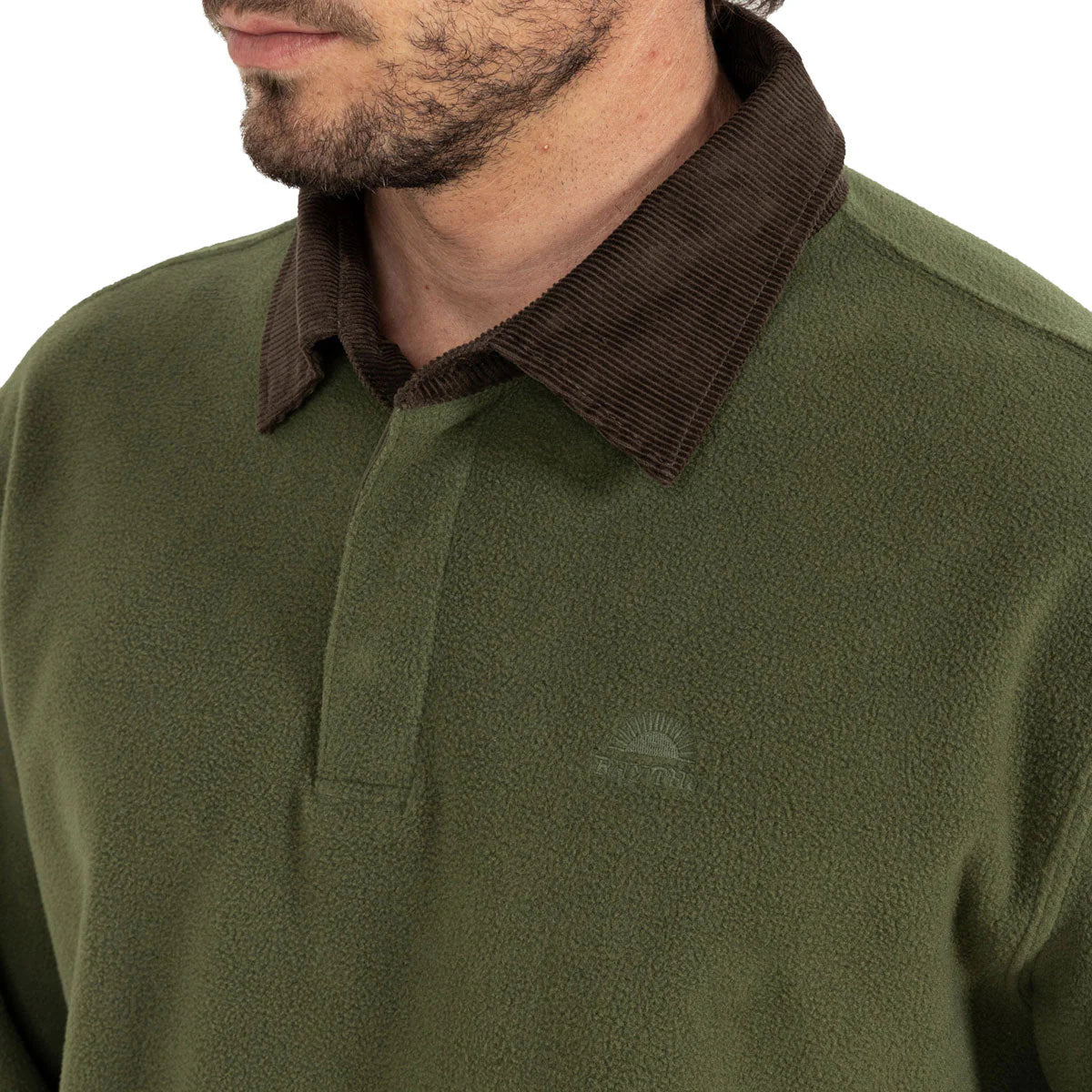 Awake Polar Fleece Polo Natural